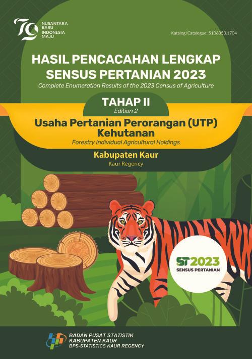 Hasil Pencacahan Lengkap Sensus Pertanian 2023 - Tahap II: Usaha Pertanian Perorangan (UTP) Kehutanan Kabupaten Kaur