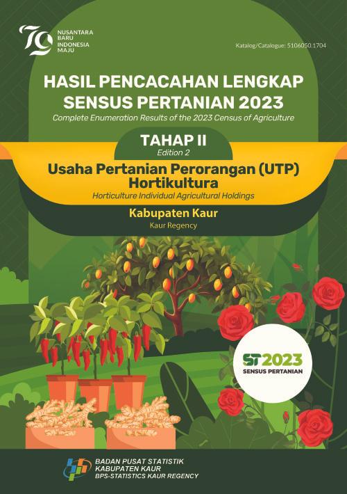 Hasil Pencacahan Lengkap Sensus Pertanian 2023 - Tahap II: Usaha Pertanian Perorangan (UTP) Hortikultura Kabupaten Kaur