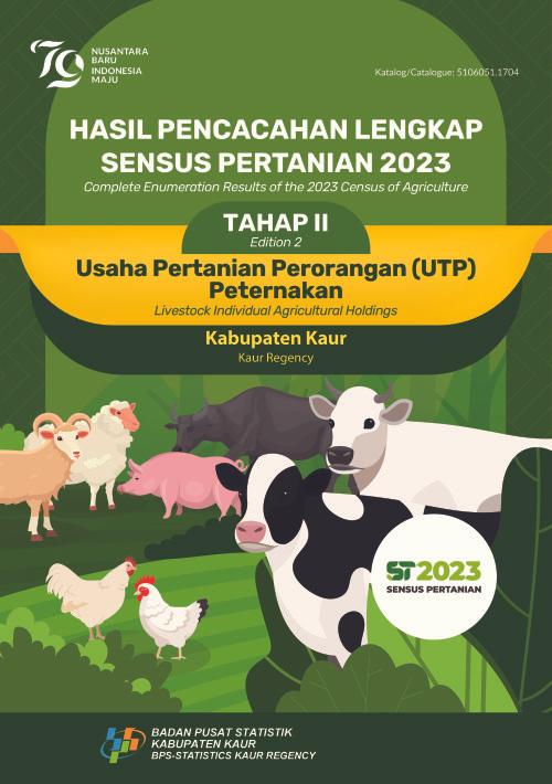 Hasil Pencacahan Lengkap Sensus Pertanian 2023 - Tahap II: Usaha Pertanian Perorangan (UTP)  Peternakan Kabupaten Kaur